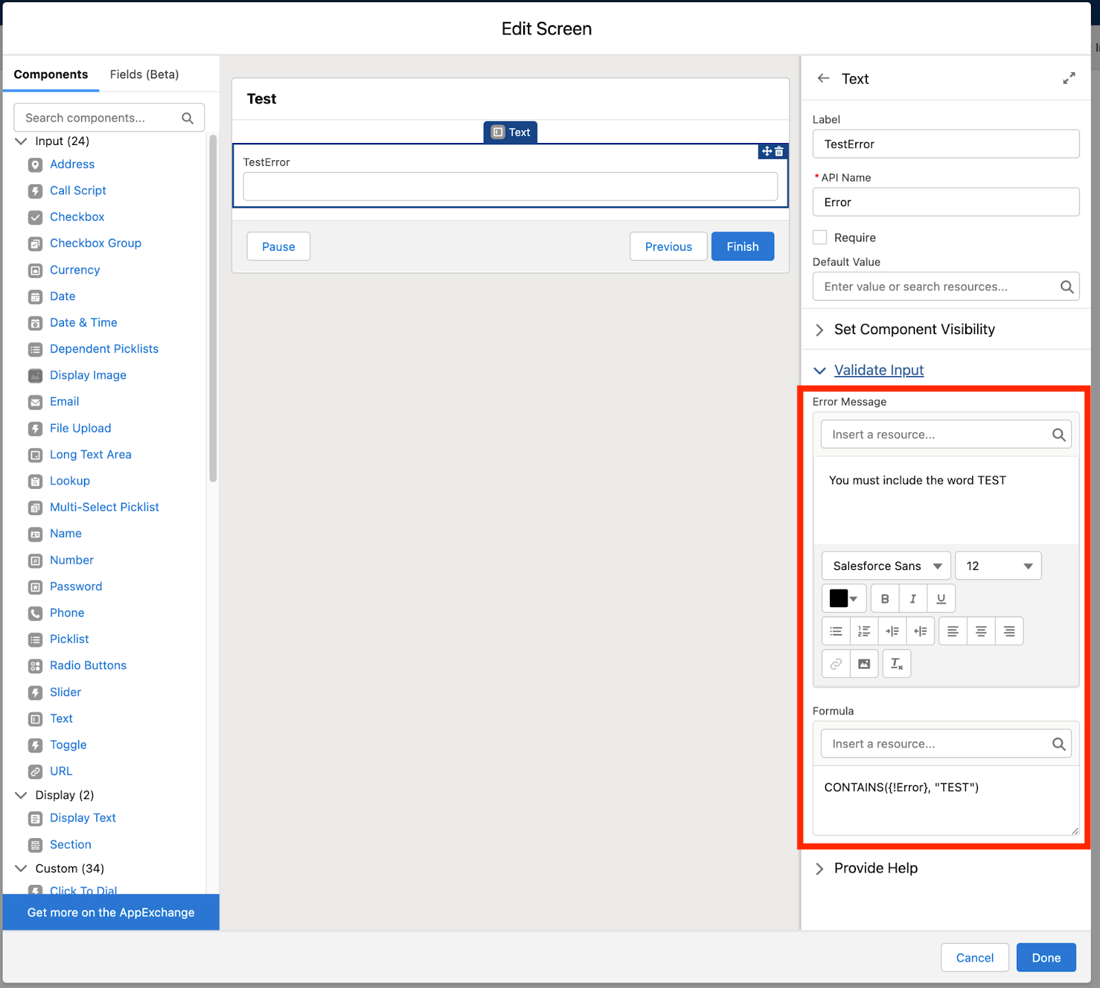 screen flow as subflow salesforce